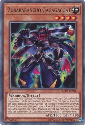 Zubababancho Gagagacoat - LED6-EN035 - Rare Unlimited Legendary Duelists: Magical Hero Unlimited Singles