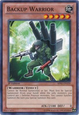 Backup Warrior - BP01-EN159 - Common 1st Edition Battle Pack: Epic Dawn 1st Edition Singles