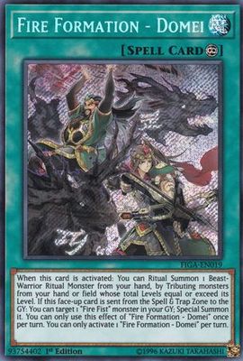 Fire Formation - Domei - FIGA-EN019 - Secret Rare 1st Edition Fists of the Gadgets Singles