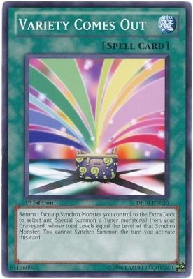 Variety Comes Out - DP10-EN020 - Common 1st Edition Duelist Pack: Yusei 3 [DP10] 1st Edition Singles