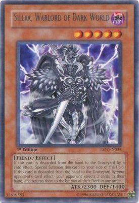 Sillva, Warlord of Dark World - EEN-EN023 - Rare 1st Edition Elemental Energy [EEN] 1st Edition Singles