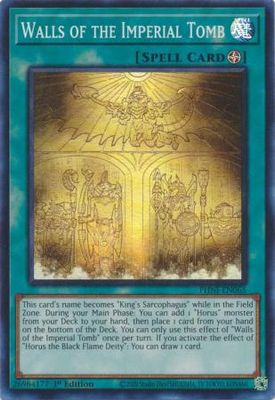 Walls of the Imperial Tomb - PHNI-EN065 - Super Rare 1st Edition Phantom Nightmare 1st Edition Singles