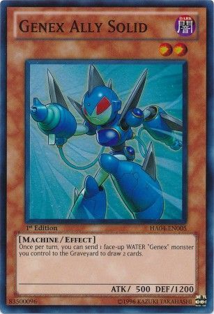 Genex Ally Solid - HA04-EN005 - Super Rare 1st Edition Hidden Arsenal 4: Trishula&#39;s Triumph [HA04] 1st Edition Singles
