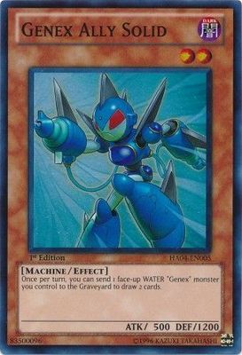Genex Ally Solid - HA04-EN005 - Super Rare 1st Edition Hidden Arsenal 4: Trishula&#39;s Triumph [HA04] 1st Edition Singles