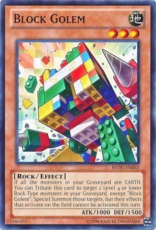 Block Golem - REDU-EN035 - Common Unlimited Return of the Duelist Unlimited Singles