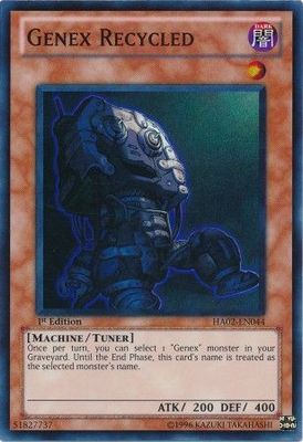 Genex Recycled - HA02-EN044 - Super Rare 1st Edition Hidden Arsenal 2 [HA02] 1st Edition Singles (espanol)