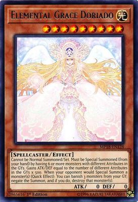 Elemental Grace Doriado - MP18-EN128 - Rare 1st Edition 2018 Mega-Tins Singles
