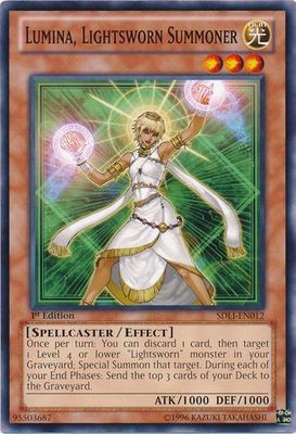 Lumina, Lightsworn Summoner - SDLI-EN012 - Common 1st Edition Structure Deck: Realm of Light 1st Edition Singles