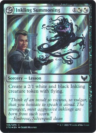 Inkling Summoning 195/275 - Foil Strixhaven: School of Mages Foil Singles