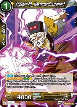 Android 20, Mastermind Architect - Universal Onslaught (DBS-B09) Universal Onslaught. Foil