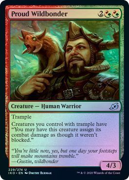Proud Wildbonder 229/274 - Foil Ikoria: Lair of Behemoths Foil Singles (Español)