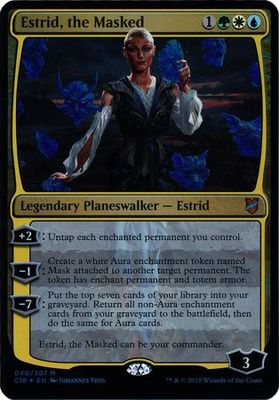 Estrid, the Masked - 040/307 - Oversized Foil Commander 2018 Singles