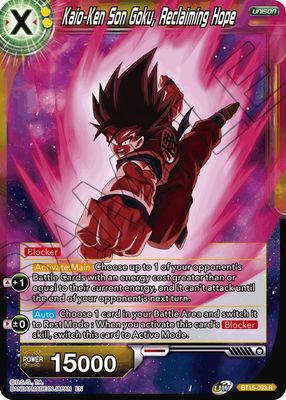 Kaio-Ken Son Goku, Reclaiming Hope - Saiyan Showdown (DBS-B15) Saiyan Showdown FOIL