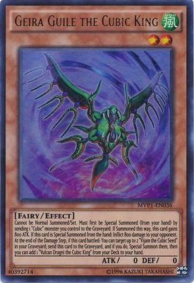 Geira Guile the Cubic King - MVP1-EN036 - Ultra Rare Unlimited The Dark Side of Dimensions Unlimited Singles