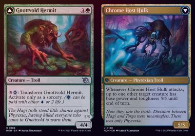 Gnottvold Hermit // Chrome Host Hulk 0188 - Foil March of the Machine Foil Singles