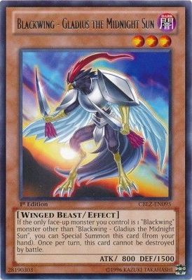 Blackwing - Gladius the Midnight Sun - CBLZ-EN095 - Rare 1st Edition Cosmo Blazer 1st Edition Singles