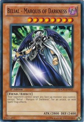 Belial - Marquis of Darkness - SDGU-EN015 - Common 1st Edition Structure Deck: Gates of the Underworld 1st Edition Singles