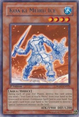 Koa&#39;ki Meiru Ice - RGBT-EN025 - Rare 1st Edition Raging Battles [RGBT] 1st Edition Singles
