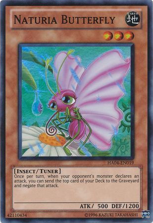 Naturia Butterfly - HA04-EN019 - Super Rare Unlimited Hidden Arsenal 4: Trishula&#39;s Triumph [HA04] Unlimited Single