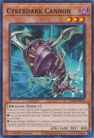 Cyberdark Cannon - SDCS-EN016 - Common 1st Edition Structure Deck: Cyber Strike 1st Edition Singles