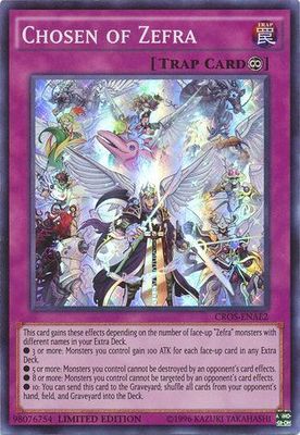 Chosen of Zefra - CROS-ENAE2 - Super Rare Limited Crossed Souls 1st Edition Singles