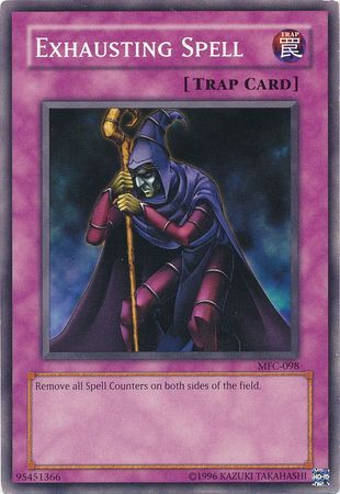 Exhausting Spell - MFC-098 - Common Unlimited Magician&#39;s Force [MFC] Unlimited Singles