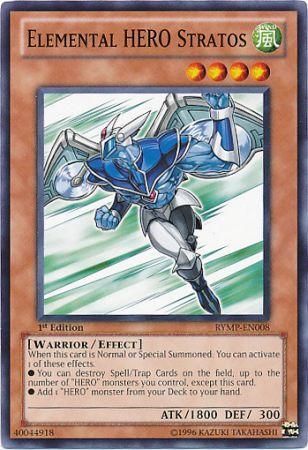 Elemental Hero Stratos - RYMP-EN008 - Common 1st Edition Ra Yellow Mega Pack 1st Edition Singles