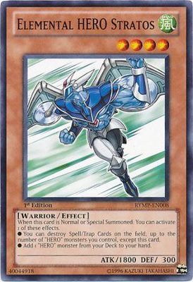 Elemental Hero Stratos - RYMP-EN008 - Common 1st Edition Ra Yellow Mega Pack 1st Edition Singles