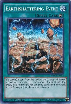 Earthshattering Event - WSUP-EN042 - Prismatic Secret Rare 1st Edition YuGiOh World Superstars 1st Edition Singles