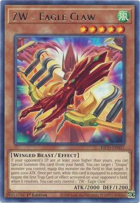 ZW - Eagle Claw - KICO-EN037 - Rare 1st Edition King&#39;s Court 1st Edition Singles (espanol)