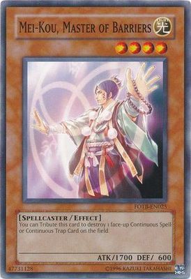Mei-kou, Master of Barriers - FOTB-EN025 - Common Unlimited Force of the Breaker [FOTB] Unlimited Single