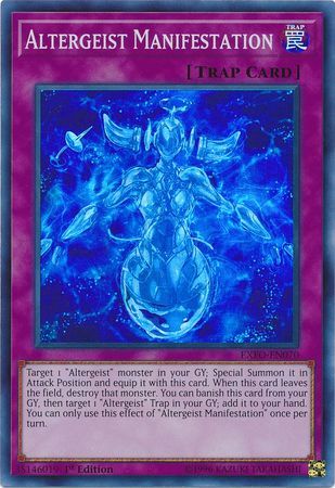 Altergeist Manifestation - EXFO-EN070 - Super Rare 1st Edition Extreme Force [EXFO] 1st Edition Singles