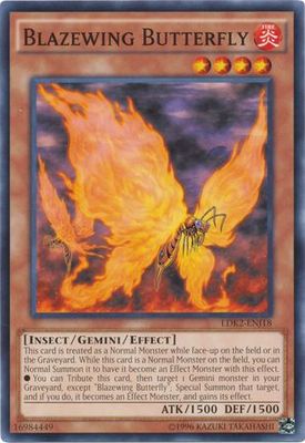 Blazewing Butterfly - LDK2-ENJ18 - Common Unlimited Legendary Decks II - Joey Unlimited Singles