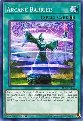 Arcane Barrier - SR08-EN026 - Common 1st Edition Structure Deck: Order of the Spellcasters Singles (espanol)