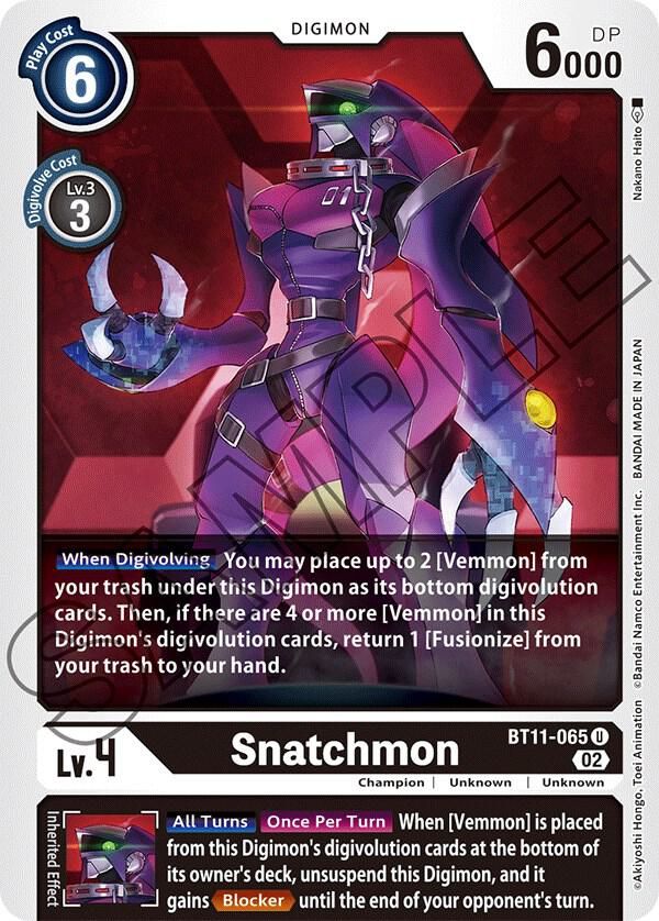 Snatchmon - Dimensional Phase (BT11) Dimensional Phase
