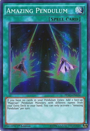 Amazing Pendulum - PEVO-EN034 - Super Rare 1st Edition Pendulum Evolution Singles