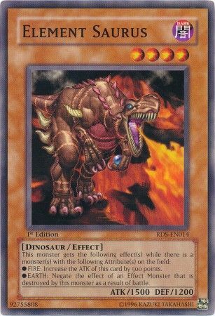 Element Saurus - RDS-EN014 - Common 1st Edition Rise of Destiny [RDS] 1st Edition Singles