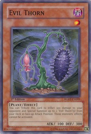 Evil Thorn - RGBT-EN009 - Common 1st Edition Raging Battles [RGBT] 1st Edition Singles