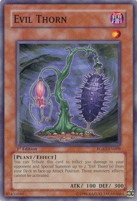 Evil Thorn - RGBT-EN009 - Common 1st Edition Raging Battles [RGBT] 1st Edition Singles