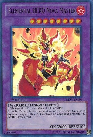 Elemental Hero Nova Master - GENF-EN093 - Ultra Rare 1st Edition Generation Force 1st Edition Singles