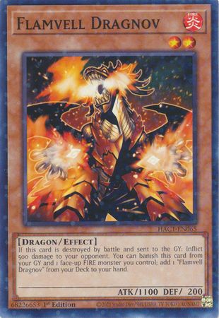 Flamvell Dragnov - HAC1-EN065 - Duel Terminal Common Parallel 1st Edition Hidden Arsenal: Chapter 1 1st Edition Singles