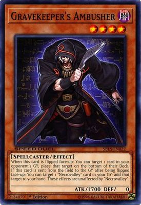 Gravekeeper&#39;s Ambusher - SBLS-EN022 - Common 1st Edition Speed Duel: Arena of Lost Souls Singles