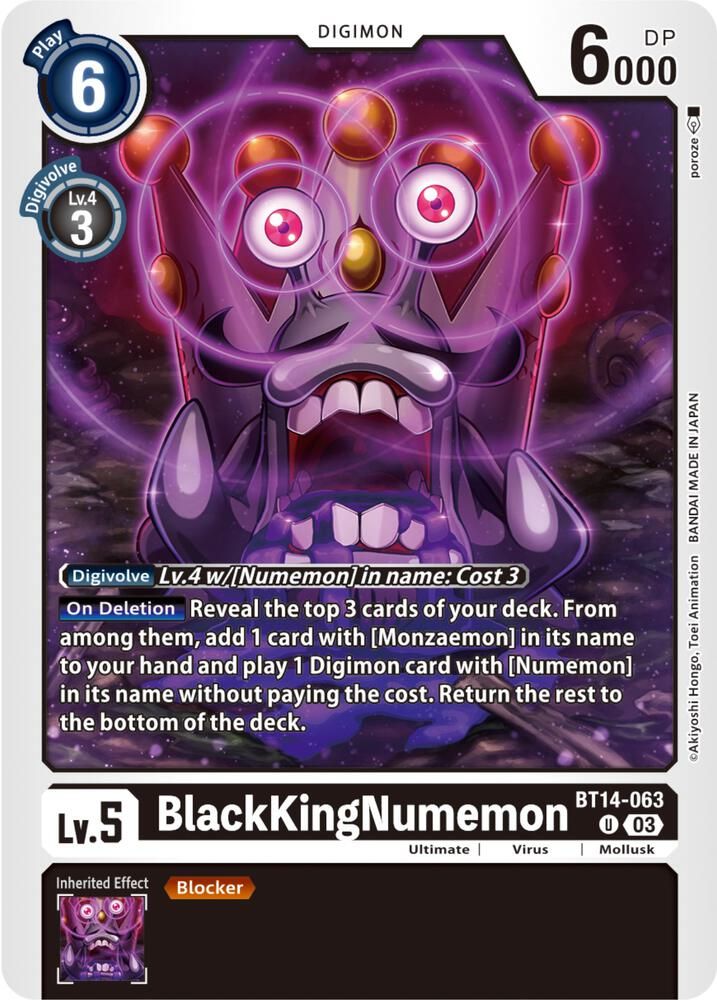 BlackKingNumemon - Blast Ace (BT14) Blast Ace
