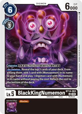 BlackKingNumemon - Blast Ace (BT14) Blast Ace
