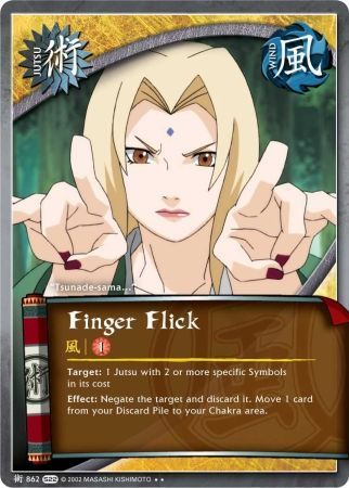 Finger Flick - J-862 - Rare Naruto: Weapons of War