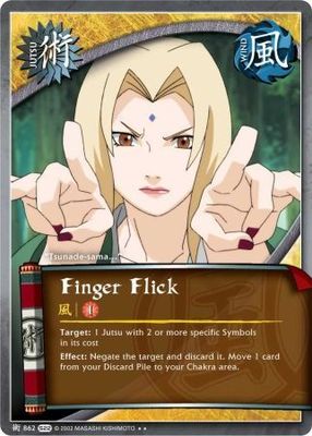 Finger Flick - J-862 - Rare Naruto: Weapons of War