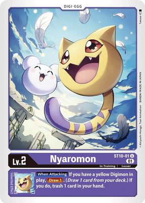 Nyaromon - Starter Deck 10: Parallel World Tactician (ST-10) Starter Deck 10: Parallel World Tactician