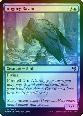 Augury Raven 044/285 - Foil Kaldheim Foil Singles