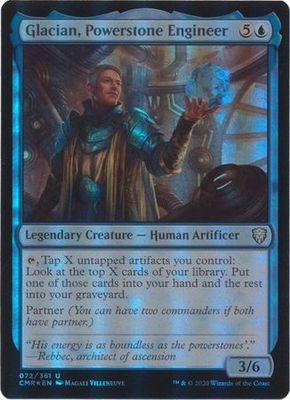 Glacian, Powerstone Engineer 072/361 - Foil Commander Legends Foil Singles