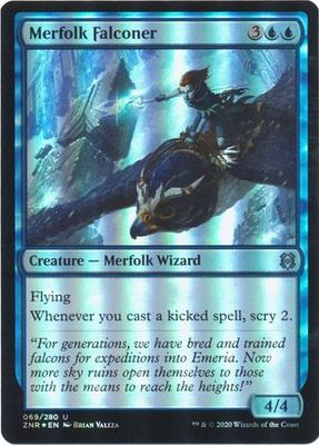 Merfolk Falconer 069/280 - Foil Zendikar Rising Foil Singles